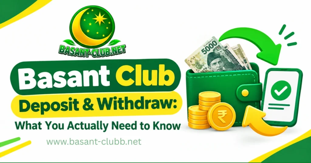 Basant Club Deposit & Withdraw